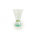 Beldi 6er-Set – Mundgeblasene Weingläser, Sektgläser & Champagnergläser aus Recyclingglas Messingring aus recyceltem Glas