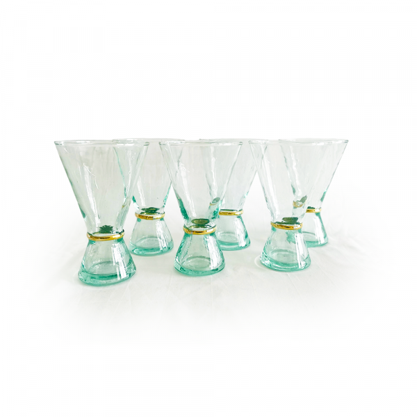Beldi 6er-Set – Mundgeblasene Weingläser