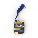 Horn Design Schlüsselanhänger  hellblau